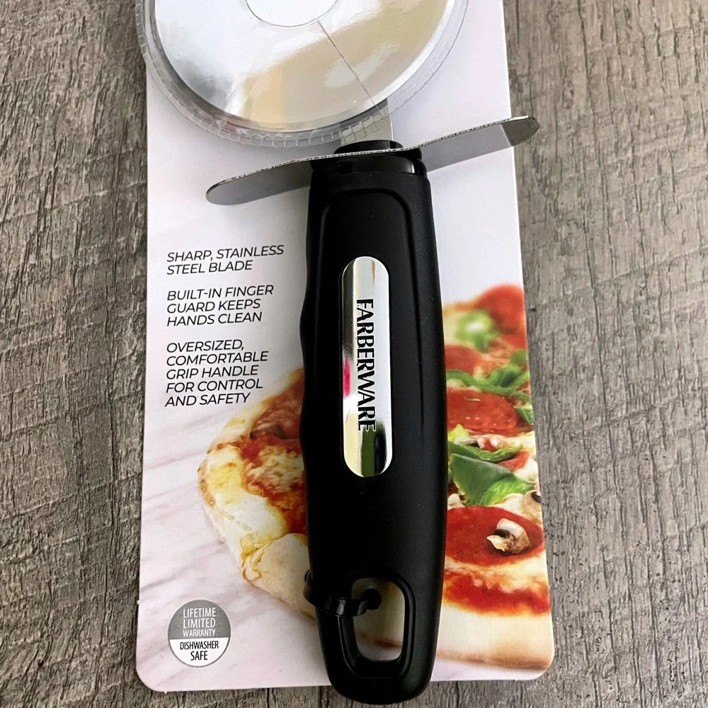 Farberware Professional Pizza Cutter Stainless Steel Blade Black Handle 5258365